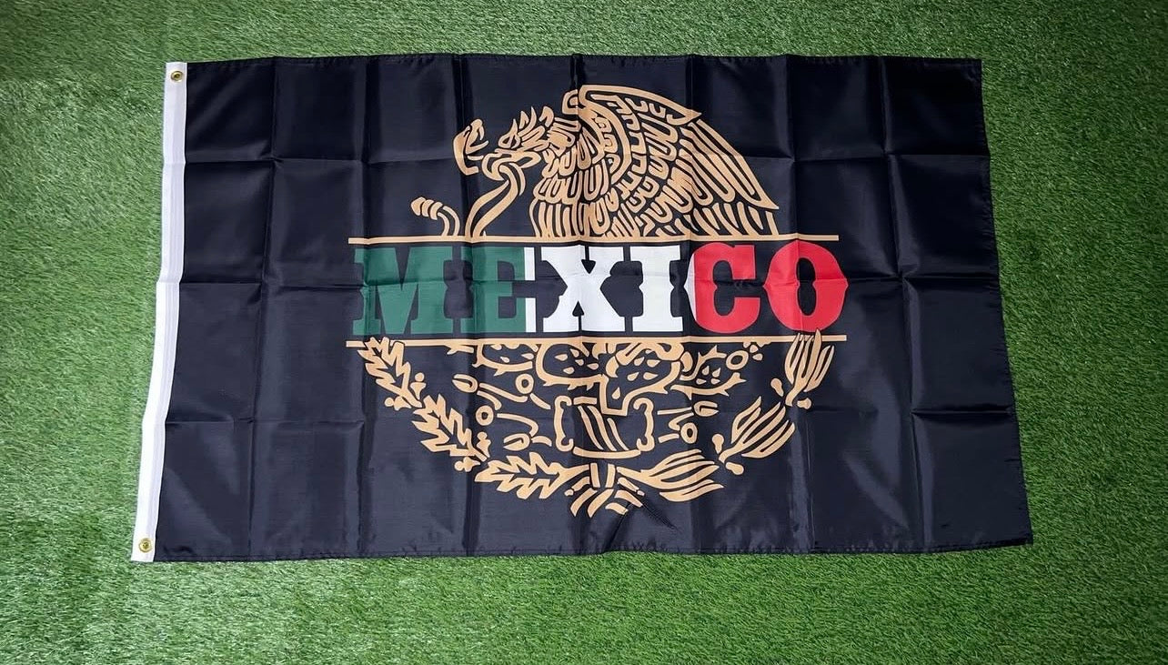Mexico flag style #4 Size 5'x3'