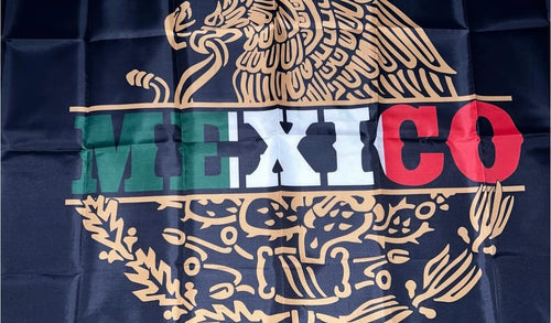 Mexico flag style #4 Size 5'x3'