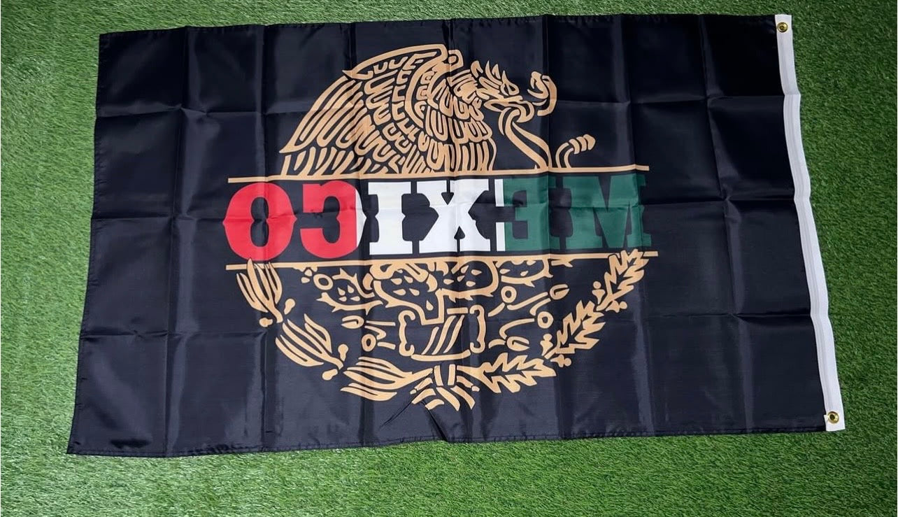 Mexico flag style #4 Size 5'x3'
